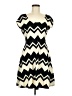 rue21 Chevron-herringbone Ivory Casual Dress Size M (estimated) - photo 1