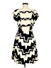 rue21 Chevron-herringbone Ivory Casual Dress Size M (estimated) - photo 2