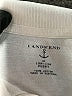 Lands' End 100% Cotton Ivory Long Sleeve Button-Down Shirt Size 10 - 12 Husky - photo 3