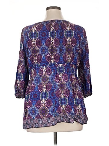 One World 3/4 Sleeve Blouse (view 2)