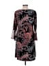 Connected Apparel Paisley Black Casual Dress Size 12 - photo 2