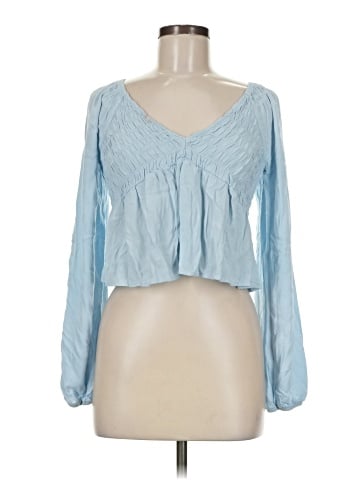 LA Hearts Long Sleeve Blouse (view 1)