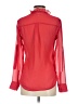 Express 100% Polyester Red Long Sleeve Blouse Size XS - photo 2