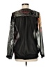 Desigual 100% Polyester Black Long Sleeve Blouse Size M - photo 2