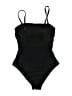 Unbranded Solid Black One Piece Swimsuit Size XXS (estimated) - photo 2