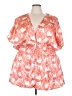 Jonathan Martin Paisley Orange Short Sleeve Blouse Size 3X - photo 1