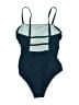 Unbranded Solid Blue One Piece Swimsuit Size XXS (estimated) - photo 2