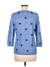 Talbots Hearts Blue Pullover Sweater Size M (petite) - photo 2