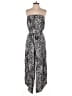 Blue Island 100% Rayon Animal Print Silver Jumpsuit Size S - photo 1