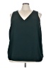 Nine West 100% Polyester Teal Sleeveless T-Shirt Size 3X - photo 1