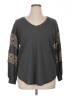 Moa Moa Gray Long Sleeve Top Size 1X - photo 1