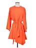 IRO 100% Polyester Solid Orange Casual Dress Size EU (FR) 34 / US 2 - photo 1