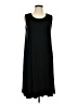 Westbound Solid Black Casual Dress Size L - photo 1