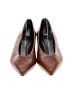 Zara 100% Leather Brown Heels Size EU 38 - photo 2