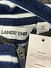 Lands' End 100% Polyester Stripes Blue Track Jacket Size L - photo 6