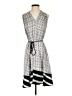 Peter Som 100% Polyester Graphic Gray Casual Dress Size XS - photo 1