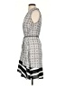 Peter Som 100% Polyester Graphic Gray Casual Dress Size XS - photo 5