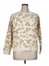 Draper James 100% Cotton Floral Ivory Pullover Sweater Size XL - photo 1