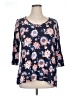Chico's Blue 3/4 Sleeve Blouse Size XL (3) - photo 1