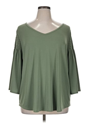 Evri 3/4 Sleeve Top (view 1)