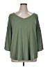 Evri Green 3/4 Sleeve Top Size 1X - photo 1