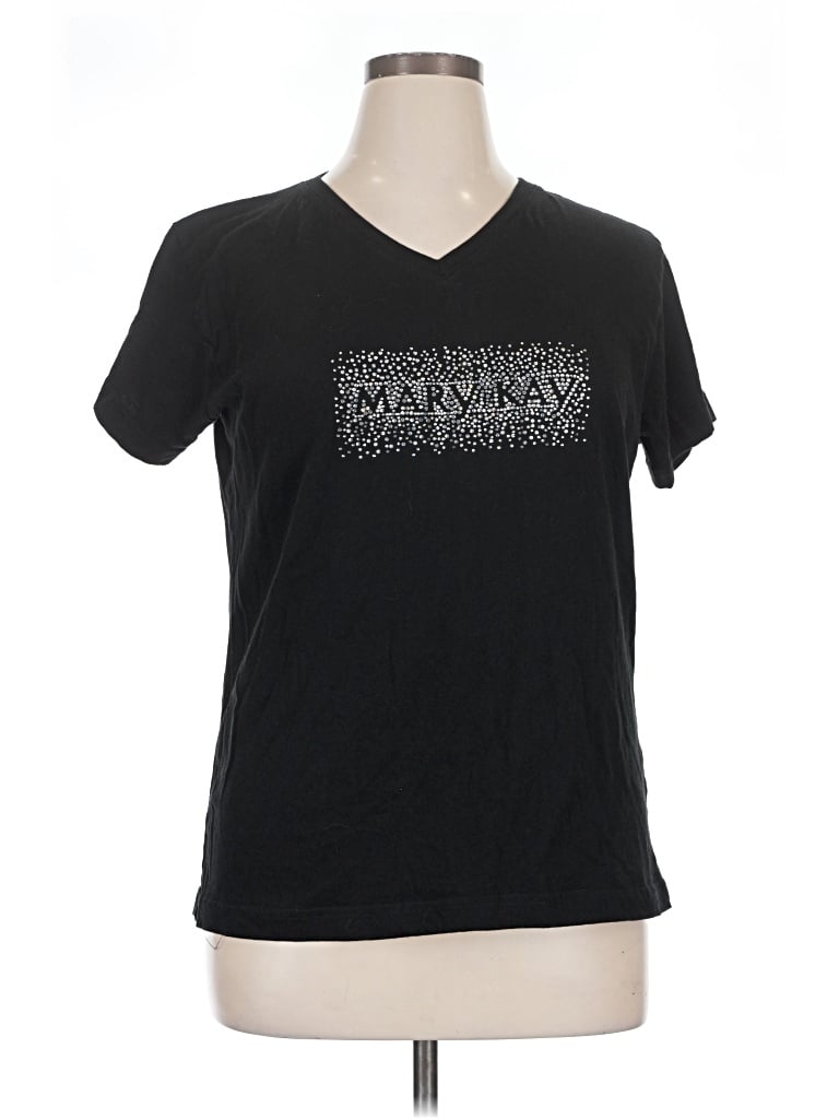 Pre-owned Lat Short Sleeve T-shirt In Black