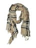 V.Fraas 100% Viscose Plaid Brown Tan Scarf One size - photo 1