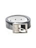 Nike 100% Leather Gray Black Leather Belt Size XS - photo 1