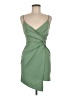Blue Blush Solid Green Cocktail Dress Size M - photo 1