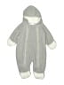 Unbranded 100% Polyester Gray Long Sleeve Onesie Size 6-9 mo - photo 1