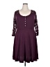 Torrid Burgundy Casual Dress Size 2X Plus (2) - photo 1