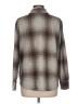 B.wear Plaid Gray Long Sleeve Blouse Size L - photo 2