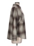 B.wear Plaid Gray Long Sleeve Blouse Size L - photo 4