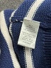 Flat White Stripes Blue Pullover Sweater Size S - photo 8