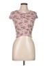 Iz Byer Pink Short Sleeve Top Size 10 - photo 1