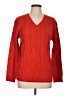 Unbranded 100% Polyester Red Orange Pullover Sweater Size L - photo 1