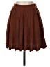 Assorted Brands Solid Brown Casual Skirt Size XS - photo 1