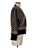 Assorted Brands Argyle Checkered-gingham Chevron-herringbone Houndstooth Jacquard Plaid Tweed Brown Cardigan Size M (estimated) - photo 4
