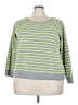 Torrid Stripes Green Pullover Sweater Size 3X Plus (3) - photo 1