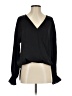 ALLSAINTS 100% Polyester Black Long Sleeve Blouse Size 2 - photo 1