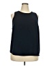 14th & Union 100% Polyester Black Sleeveless Blouse Size 2X - photo 1