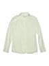 Zara 100% Baumwolle Solid Green Long Sleeve Button-Down Shirt Size 11 - 12 - photo 1