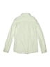 Zara 100% Baumwolle Solid Green Long Sleeve Button-Down Shirt Size 11 - 12 - photo 2