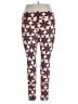 Lularoe 100% Polyester Print Purple Leggings Size 1X (Tall & Curvy) - photo 2