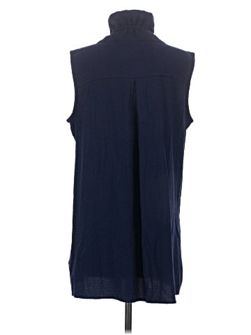 Soft Surroundings Sleeveless Button-Down Shirt (view 2)