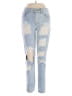 Almost Famous 100% Cotton Hearts Blue Jeans Size 3 - photo 1