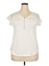 Unbranded Ivory Short Sleeve Top Size 2X - photo 1