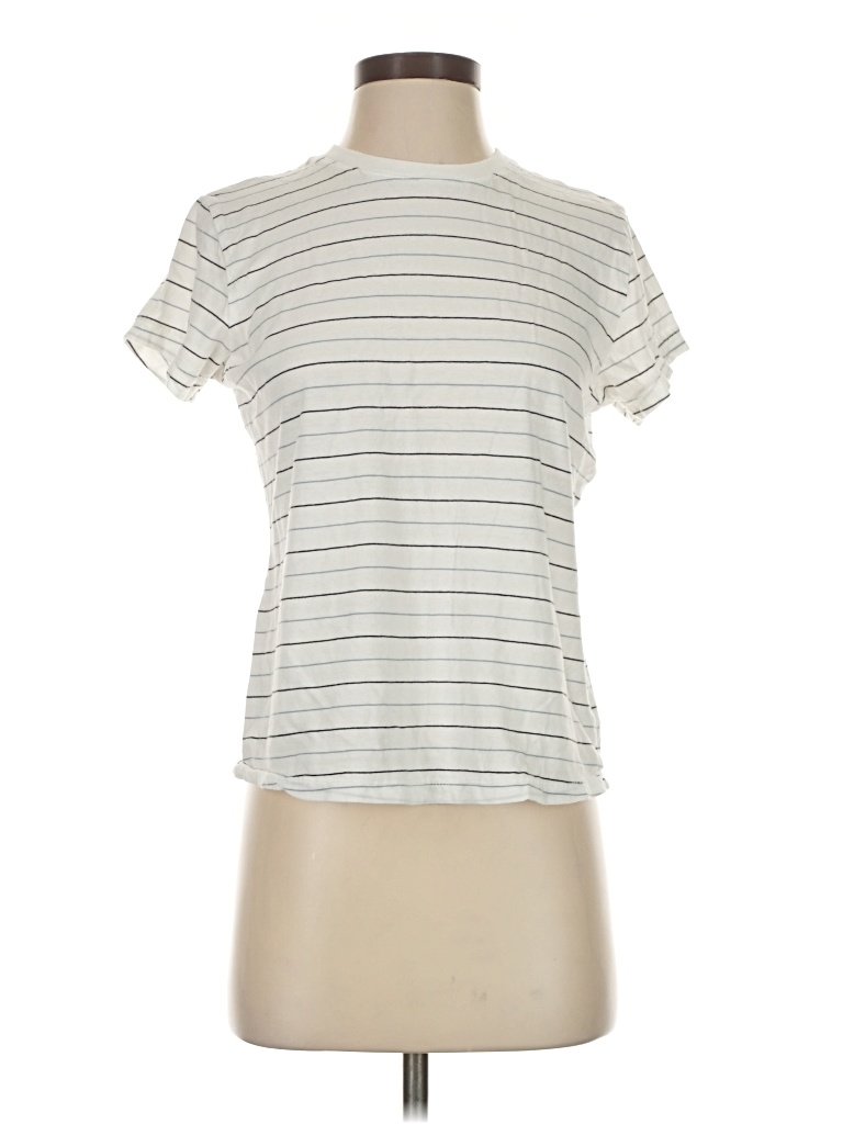 Pre-owned Universal Thread Short Sleeve Turtleneck In Ivory