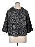 Charter Club Animal Print Black Blazer Size 14 - photo 1
