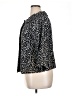 Charter Club Animal Print Black Blazer Size 14 - photo 5